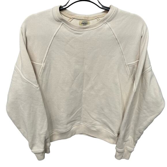 Citizens Of Humanity Other - Citizens Of Humanity Crewneck Sweatshirt Pullover Cotton Comfort Cream Size XS